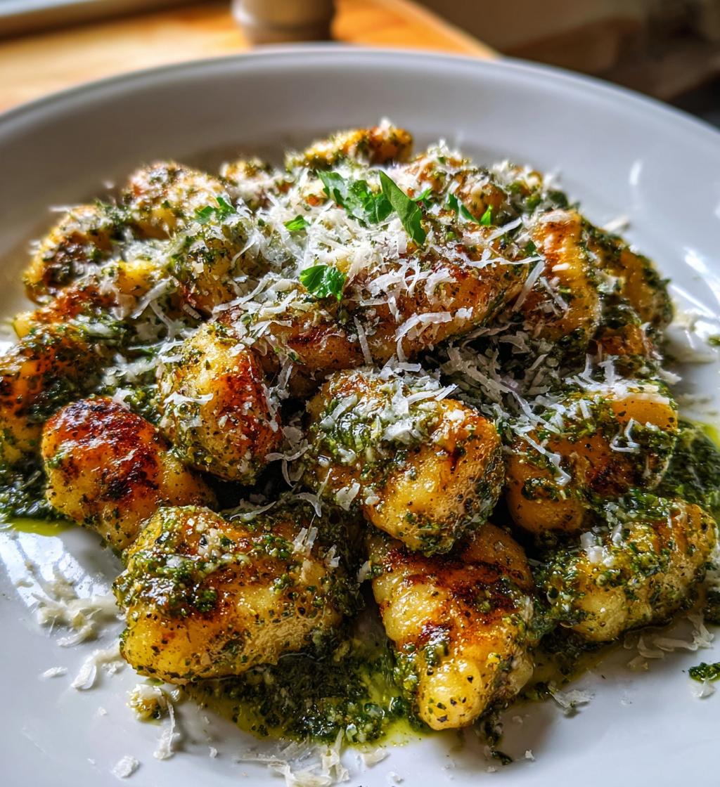 cauliflower gnocchi with pesto