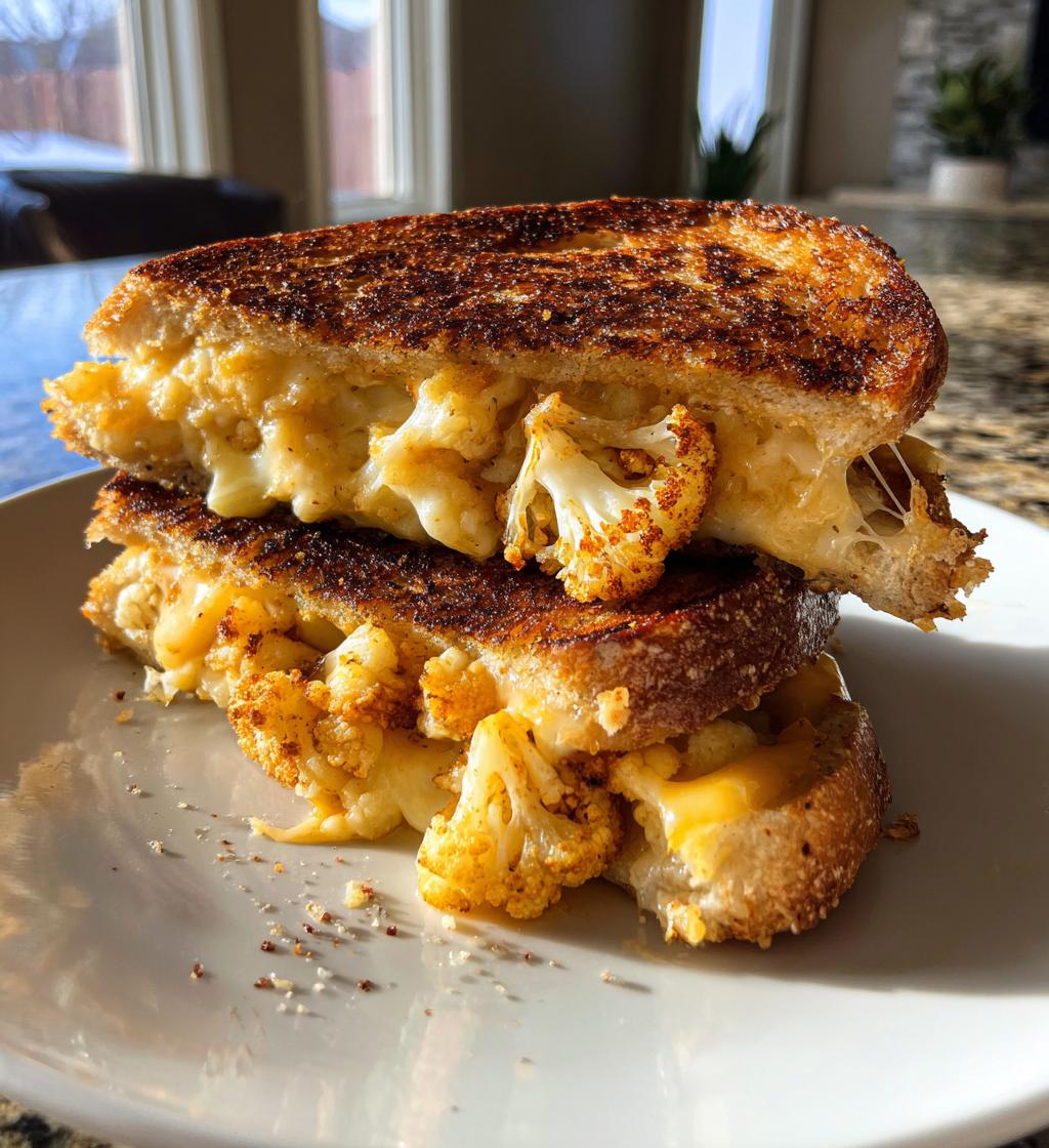 cauliflower grilled cheese