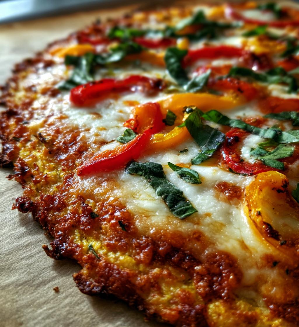cauliflower pizza crust - detail 1