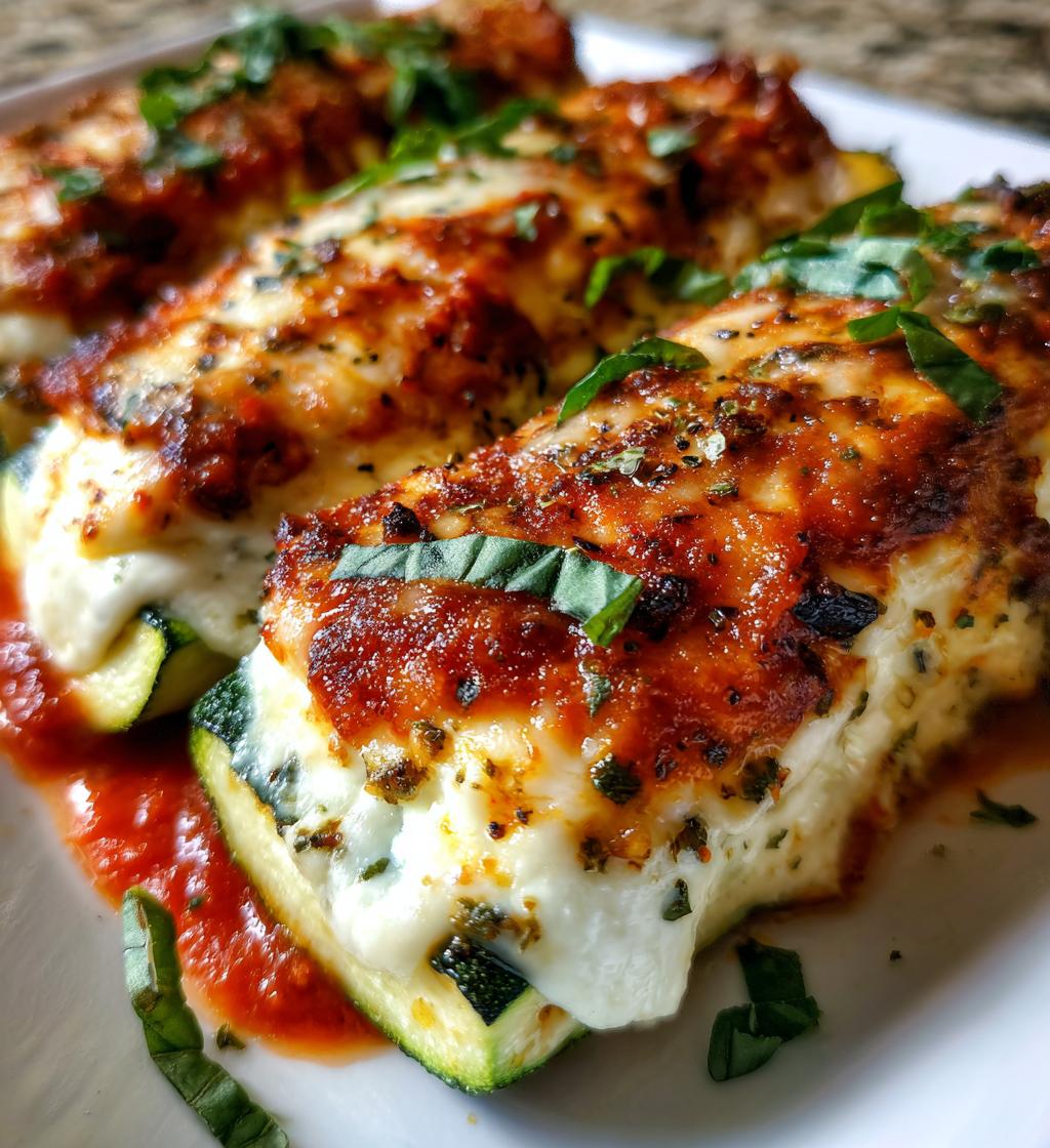 cheese stuffed zucchini - detail 1
