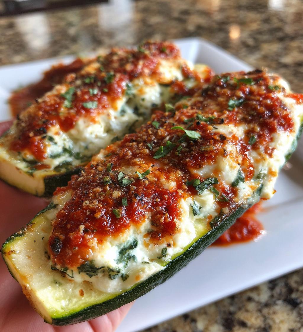 cheese stuffed zucchini