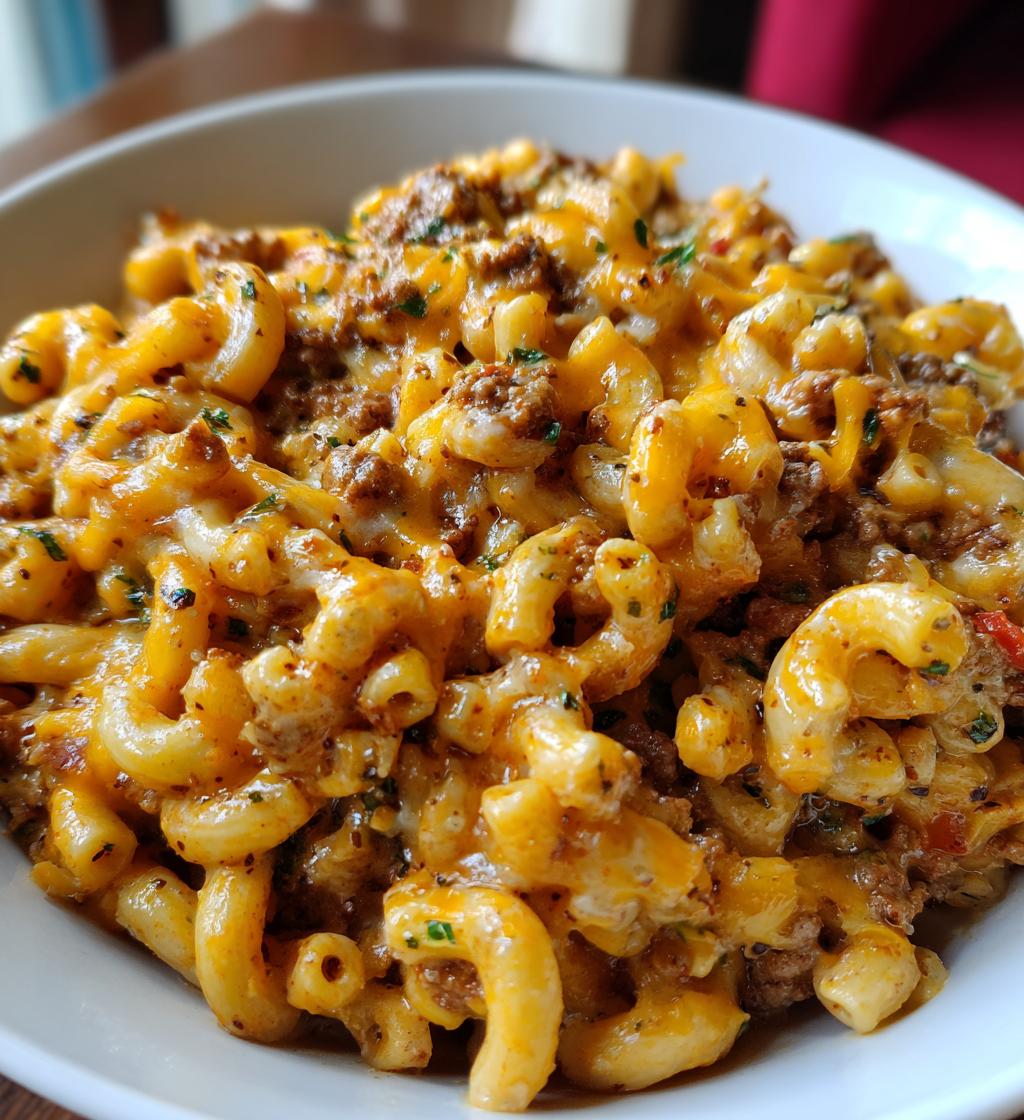 cheeseburger macaroni skillet - detail 1