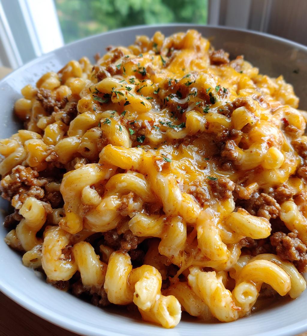 cheeseburger macaroni skillet