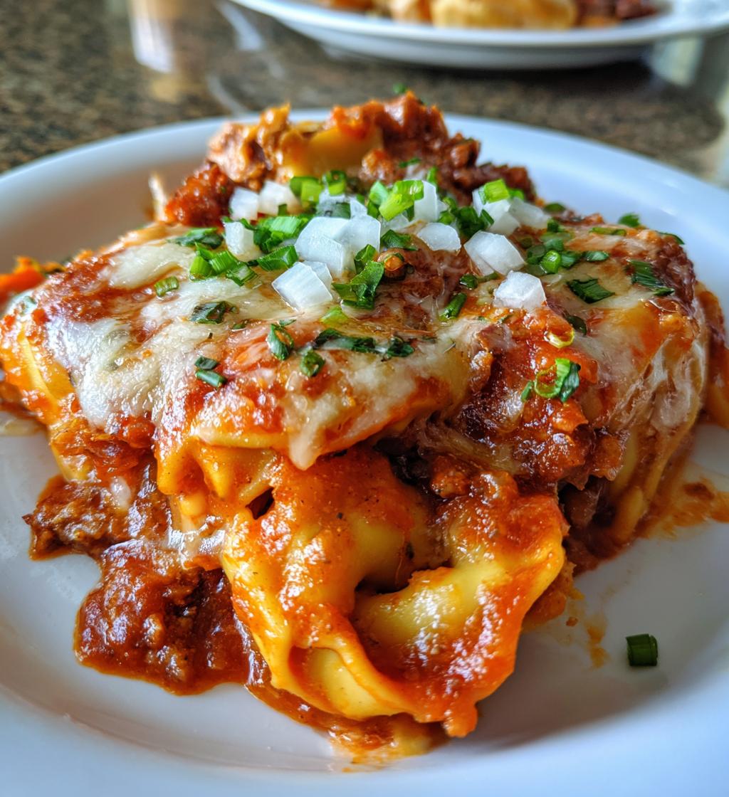 cheesy beef enchilada tortellini - detail 1
