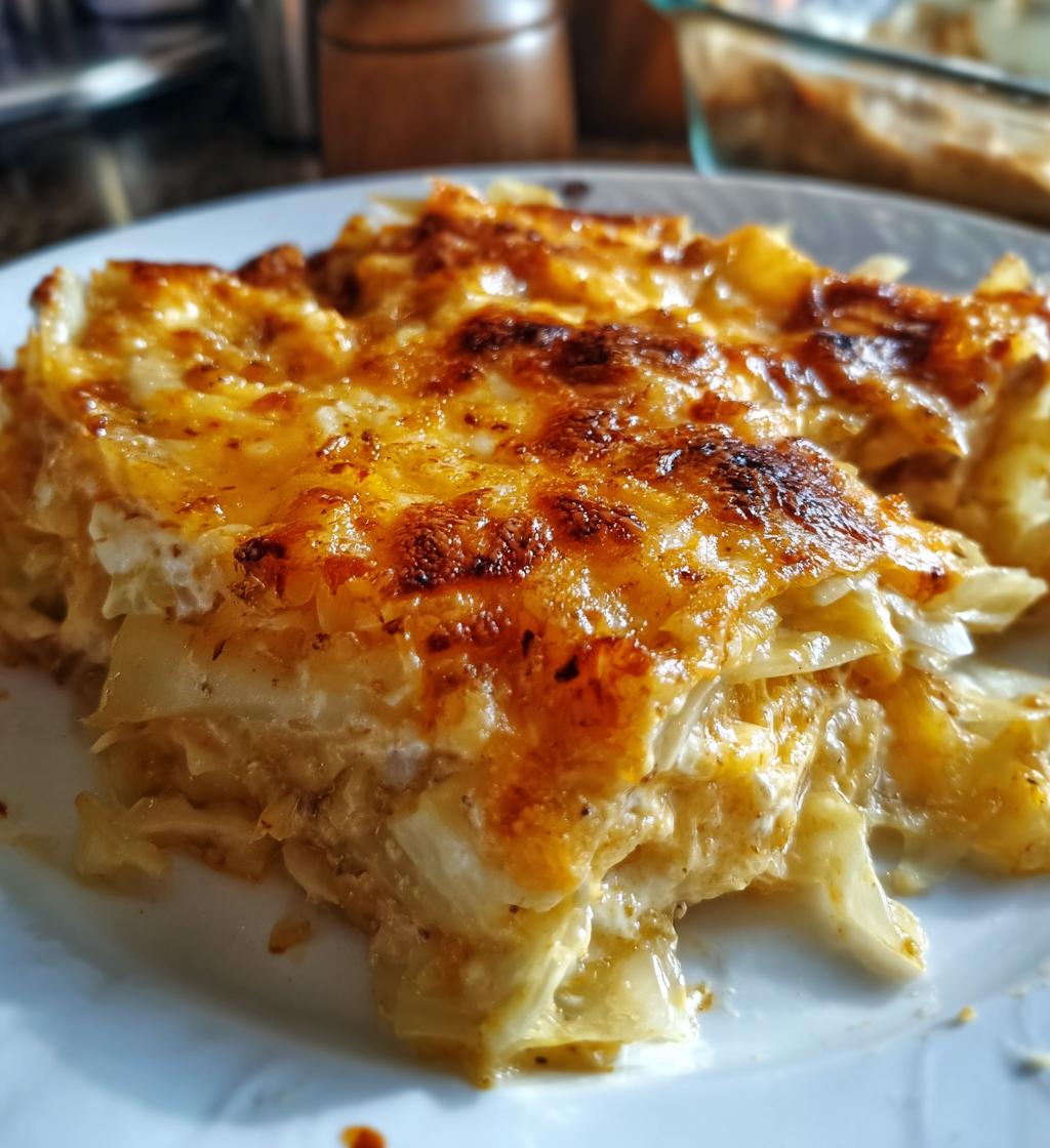 cheesy cabbage casserole