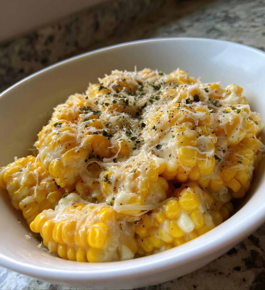 cheesy garlic butter corn