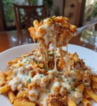 cheesy ground turkey pasta a comforting flavor packed meal