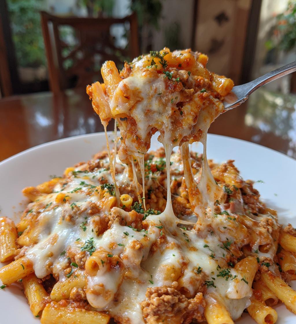 cheesy ground turkey pasta a comforting flavor packed meal