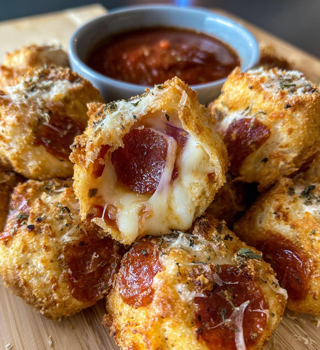 cheesy pizza bombs recipe