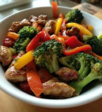 chicken and veggie stir fry