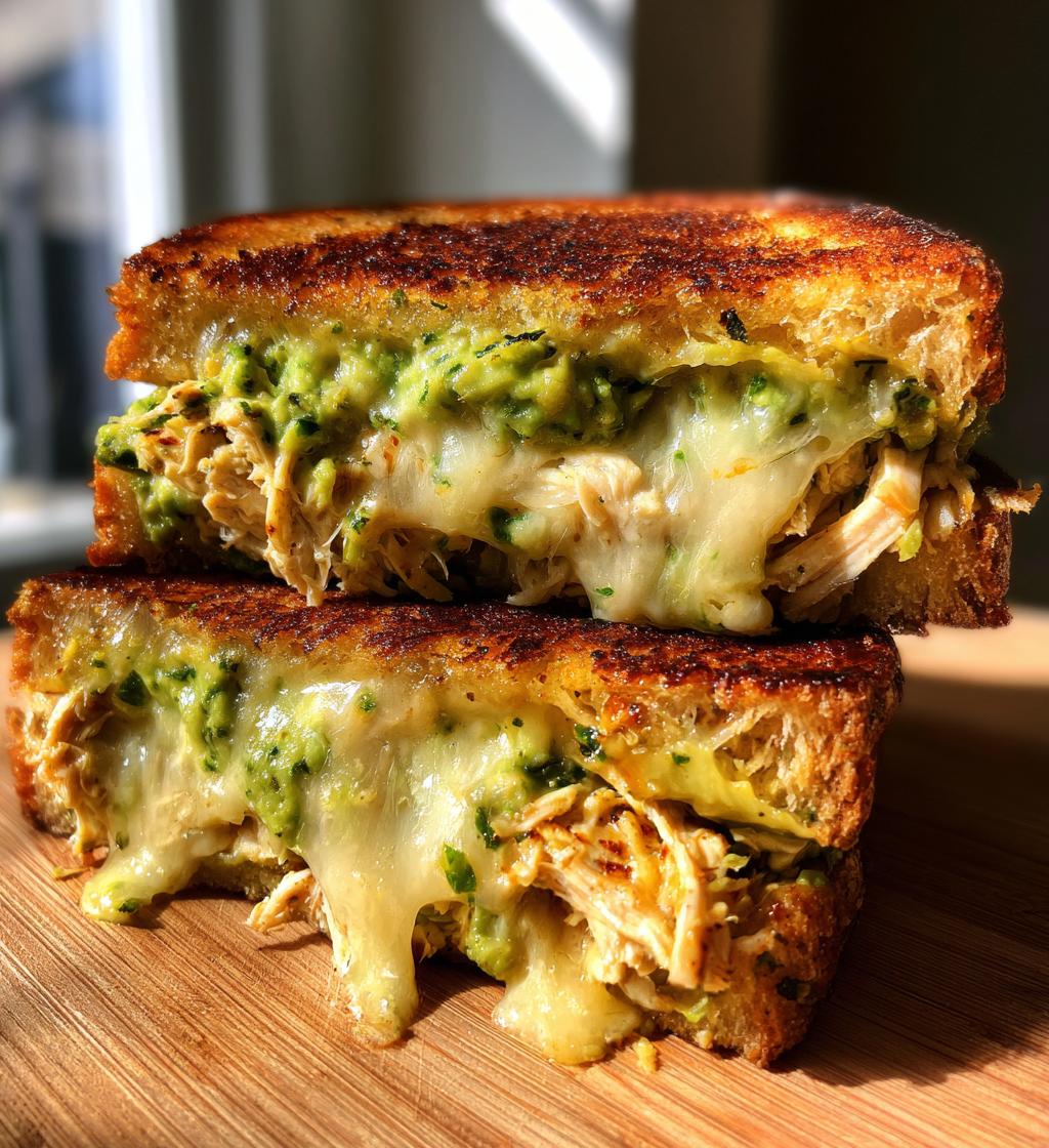 chicken avocado melt sandwich