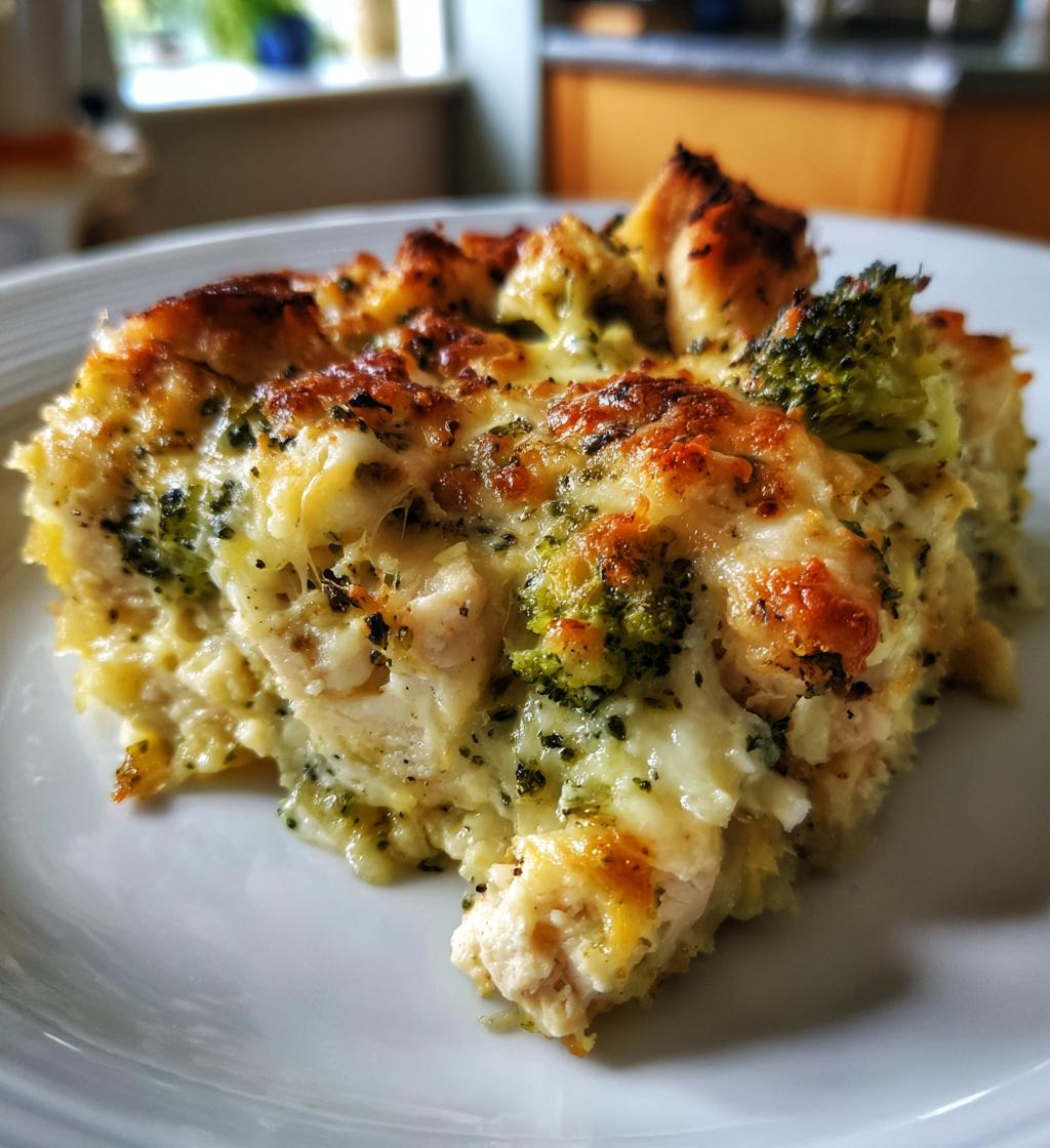 chicken broccoli alfredo bake