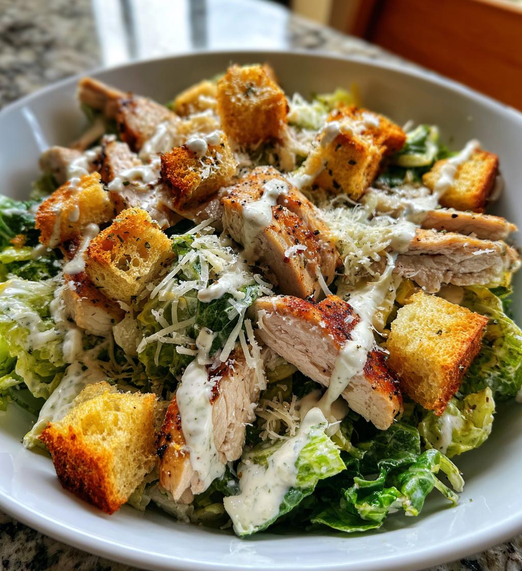 chicken caesar salad - detail 1