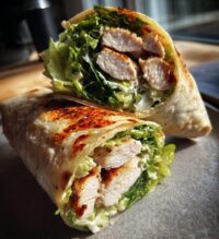chicken caesar salad wrap