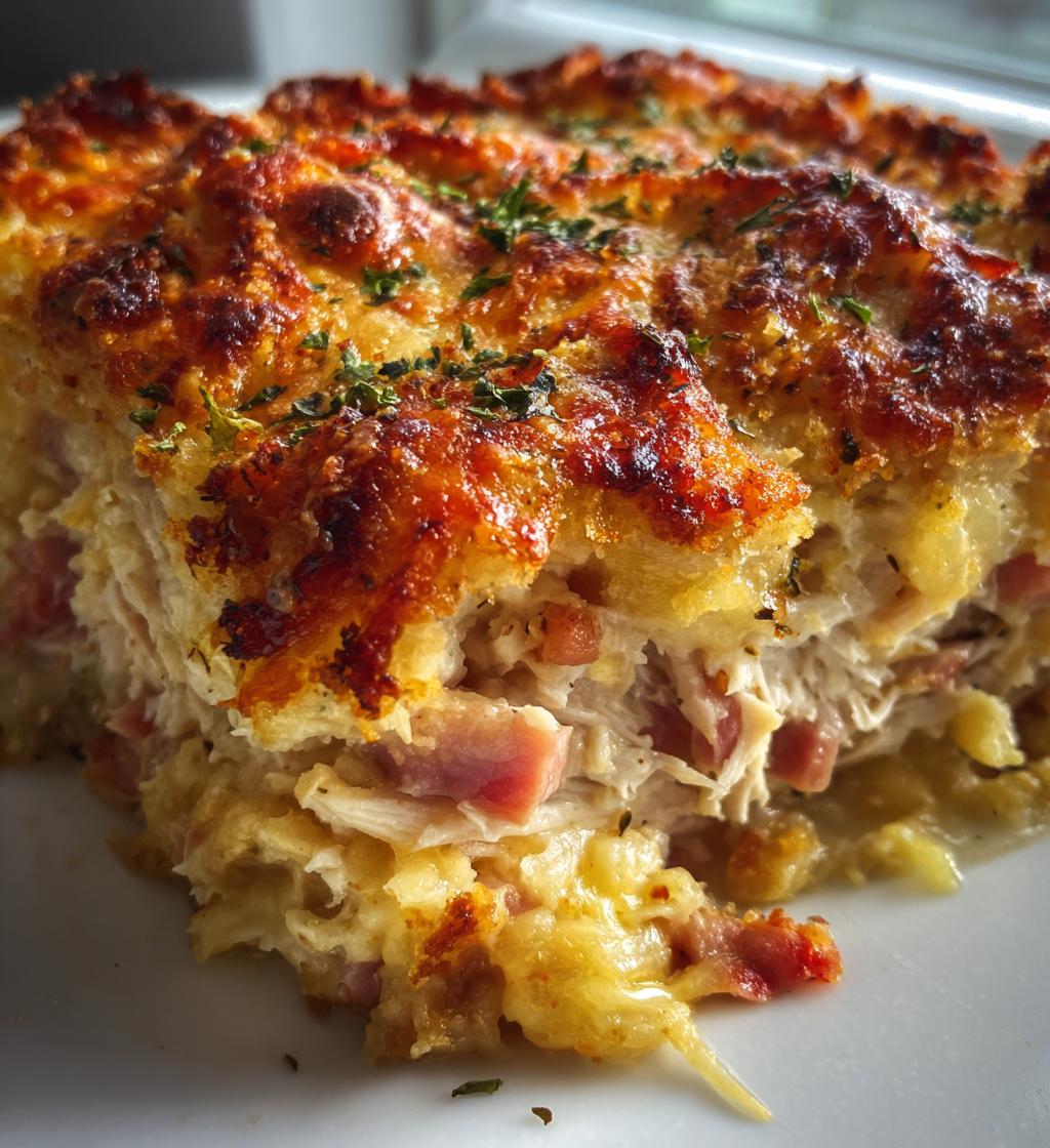 chicken cordon bleu casserole