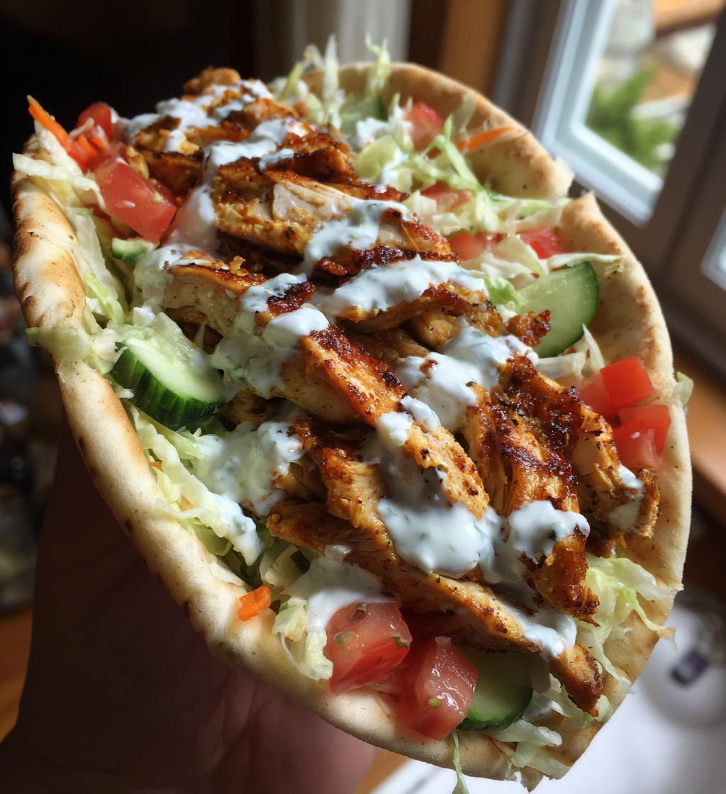chicken gyros - detail 1