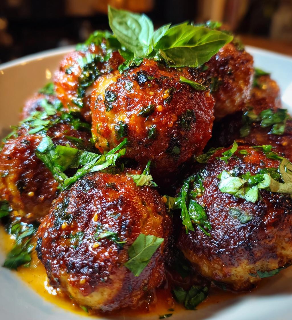 chicken parmesan meatballs - detail 1