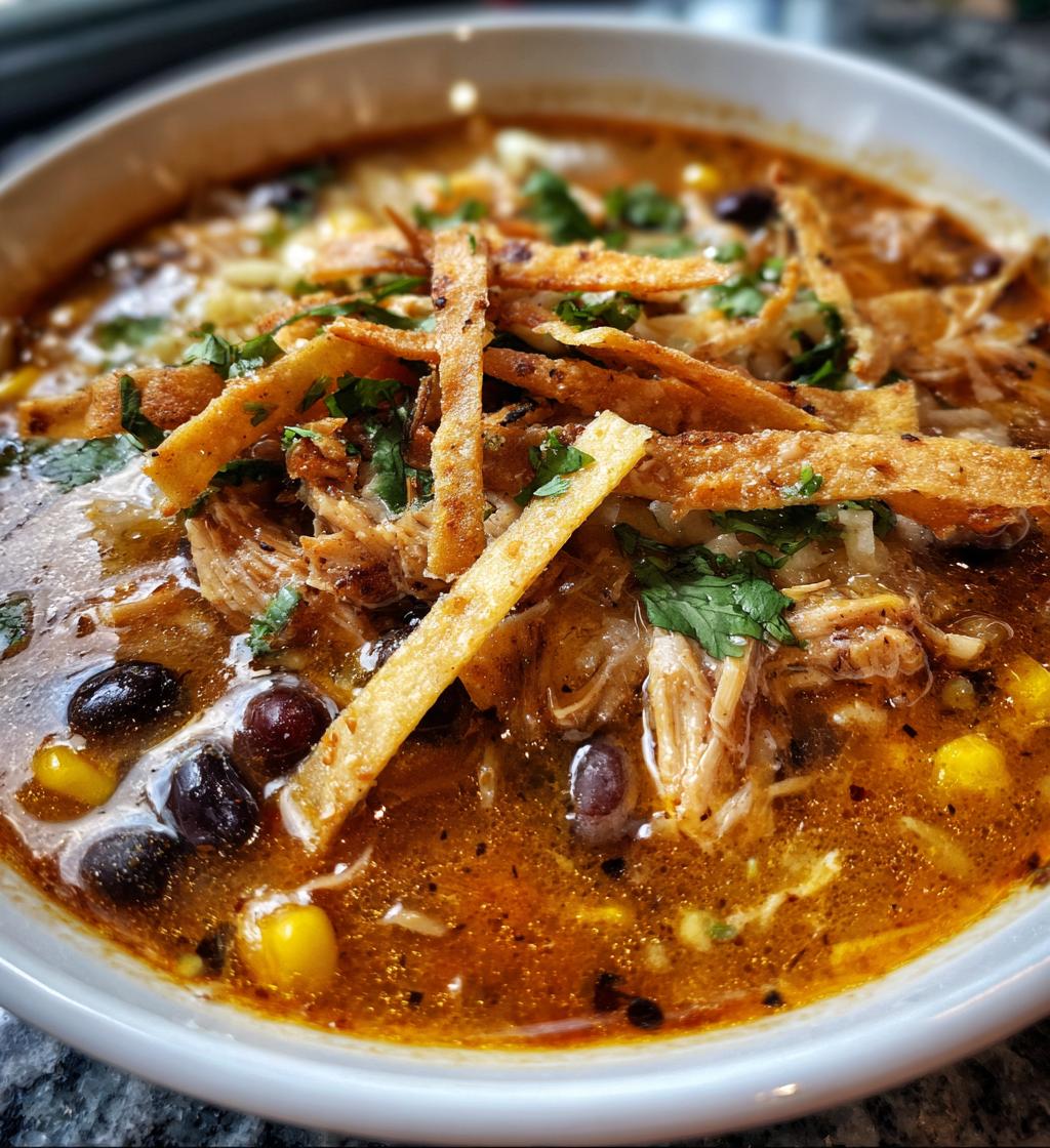 chicken tortilla soup - detail 1