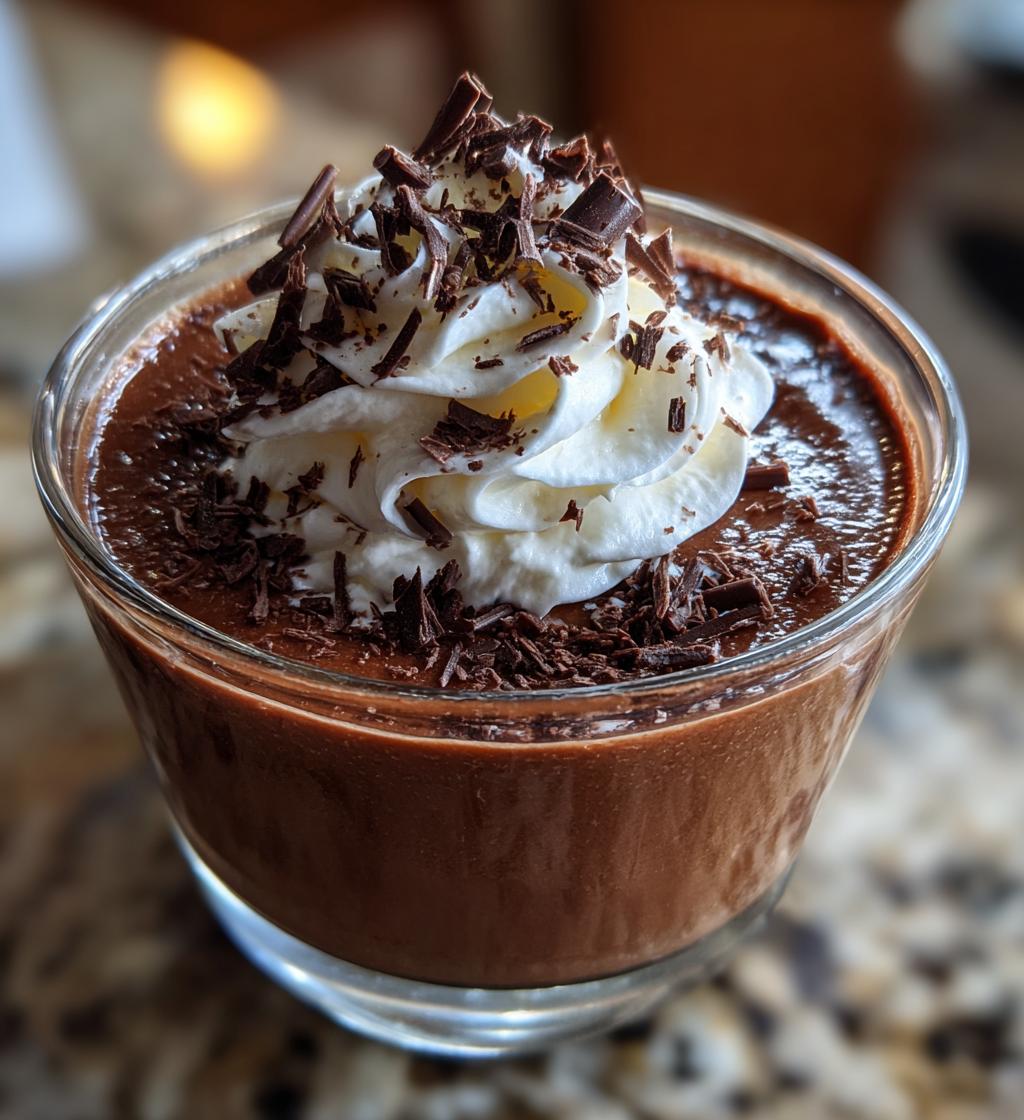 chocolate mousse easy dessert - detail 1