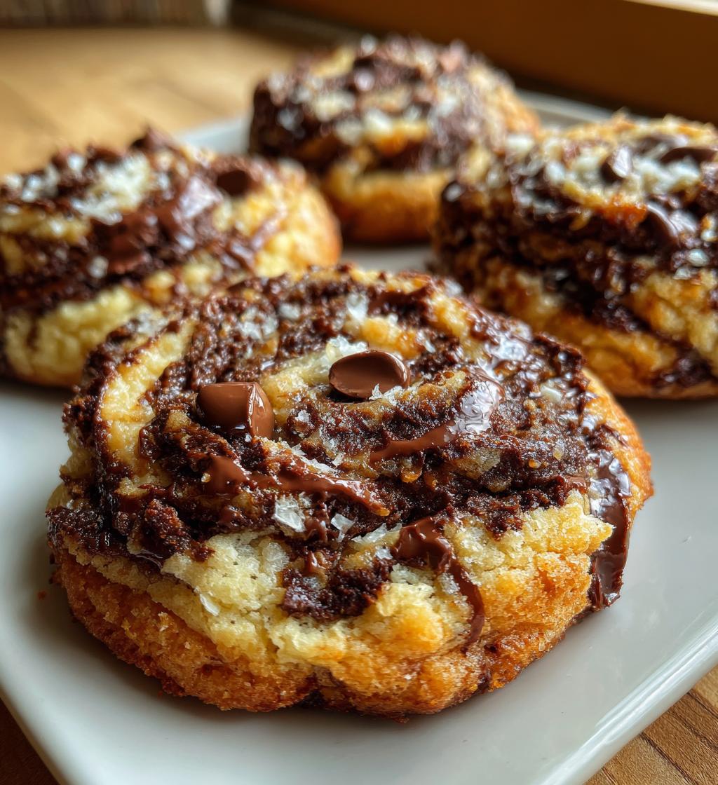 chocolate peanut butter swirl cookies - detail 1