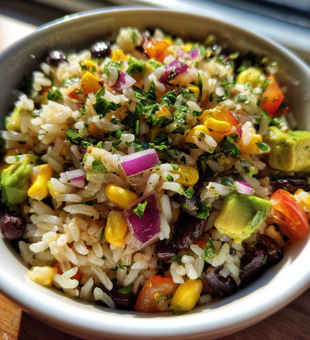 cilantro lime rice bowl - detail 1