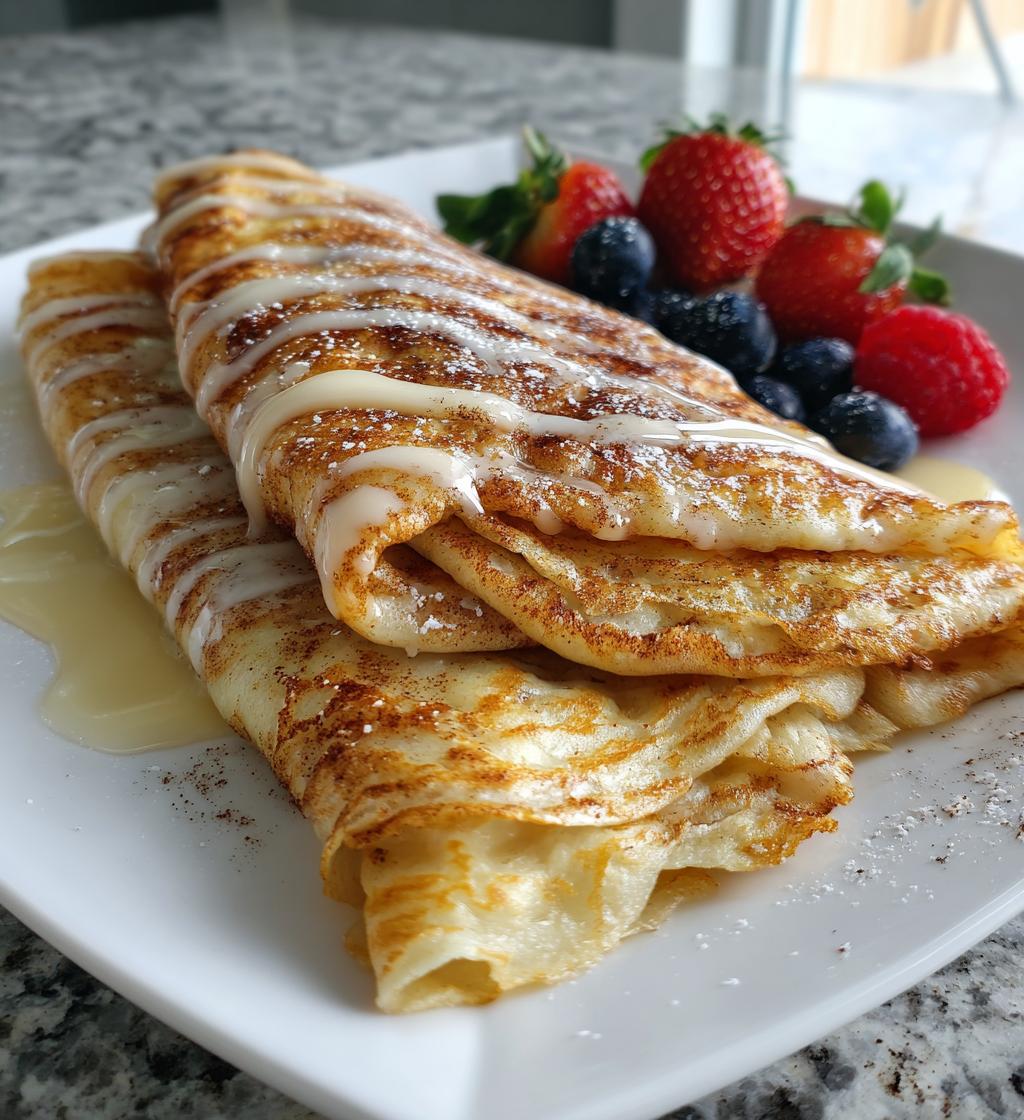 cinnamon roll protein crepes - detail 1