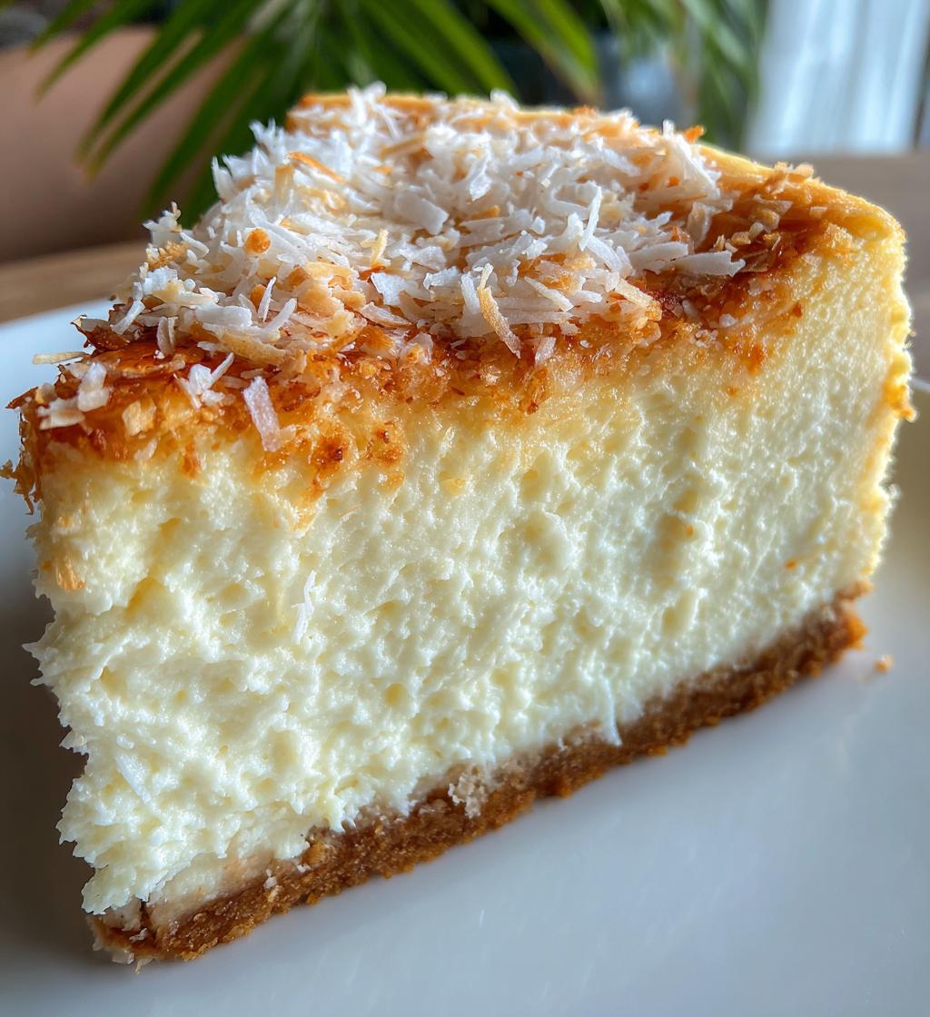 coconut cheesecake