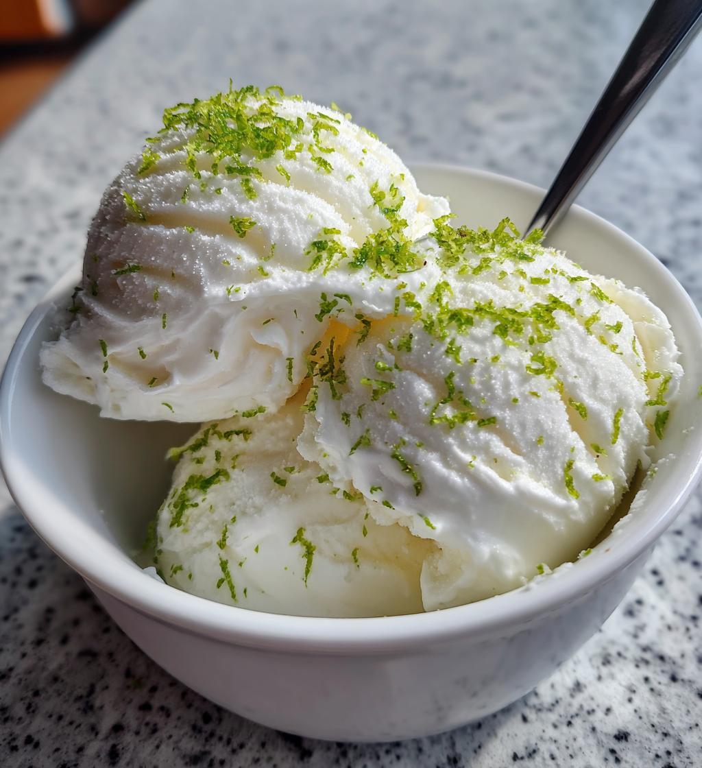 coconut lime ice cream