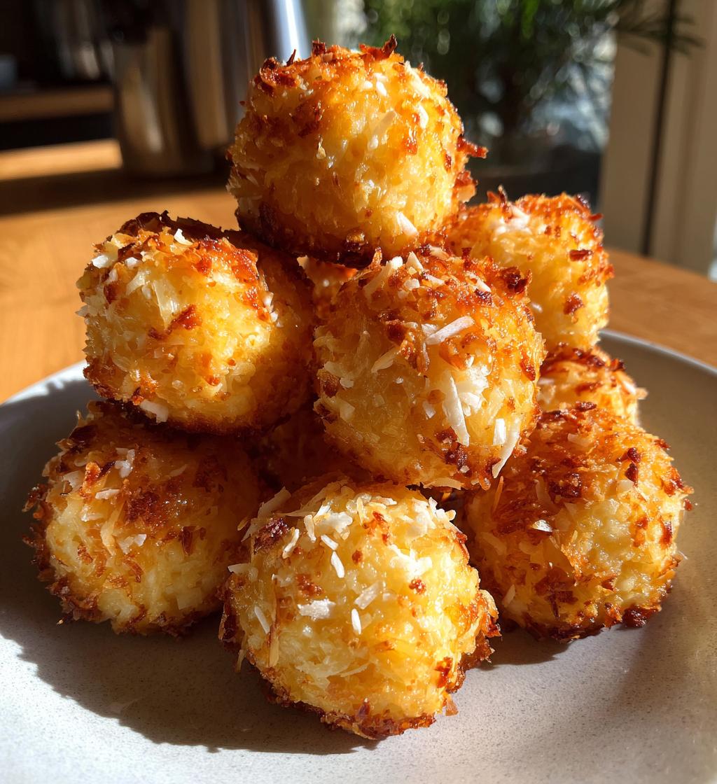 coconut pineapple bites - detail 1