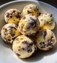 cookie dough frozen yogurt bites