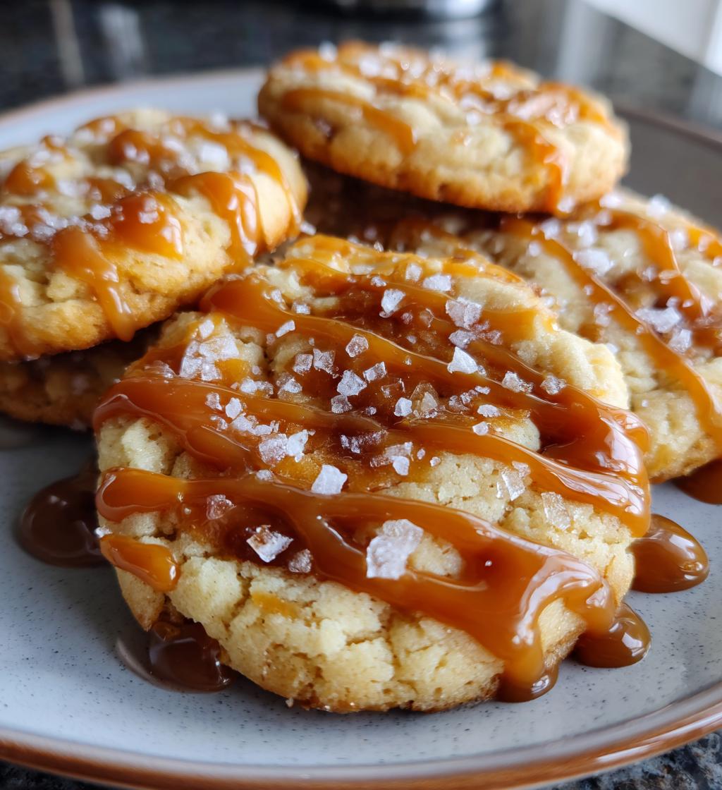 copycat crumbl salted caramel cheesecake cookies - detail 1