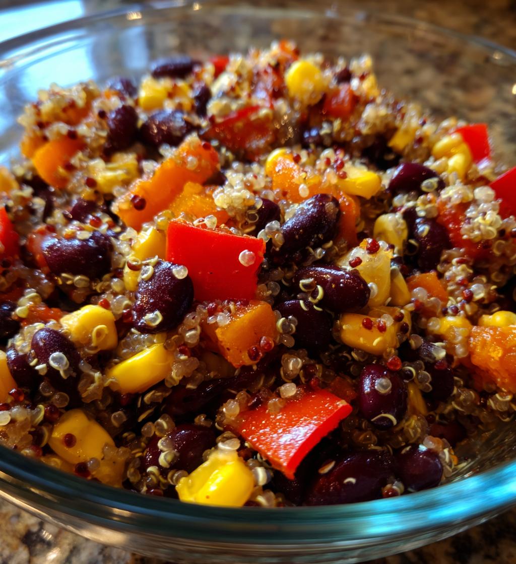 corn and black bean quinoa salad
