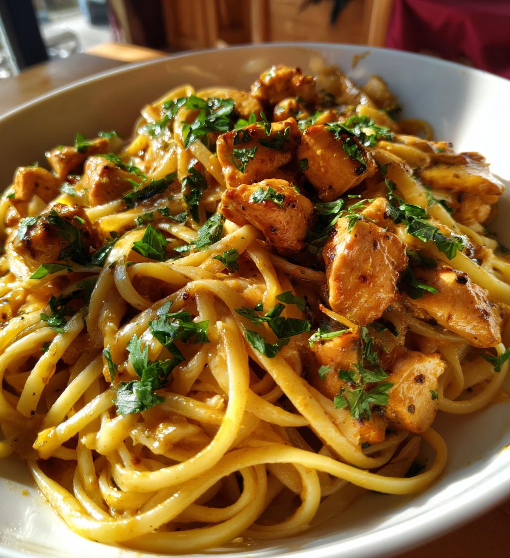 cowboy butter chicken linguine - detail 1