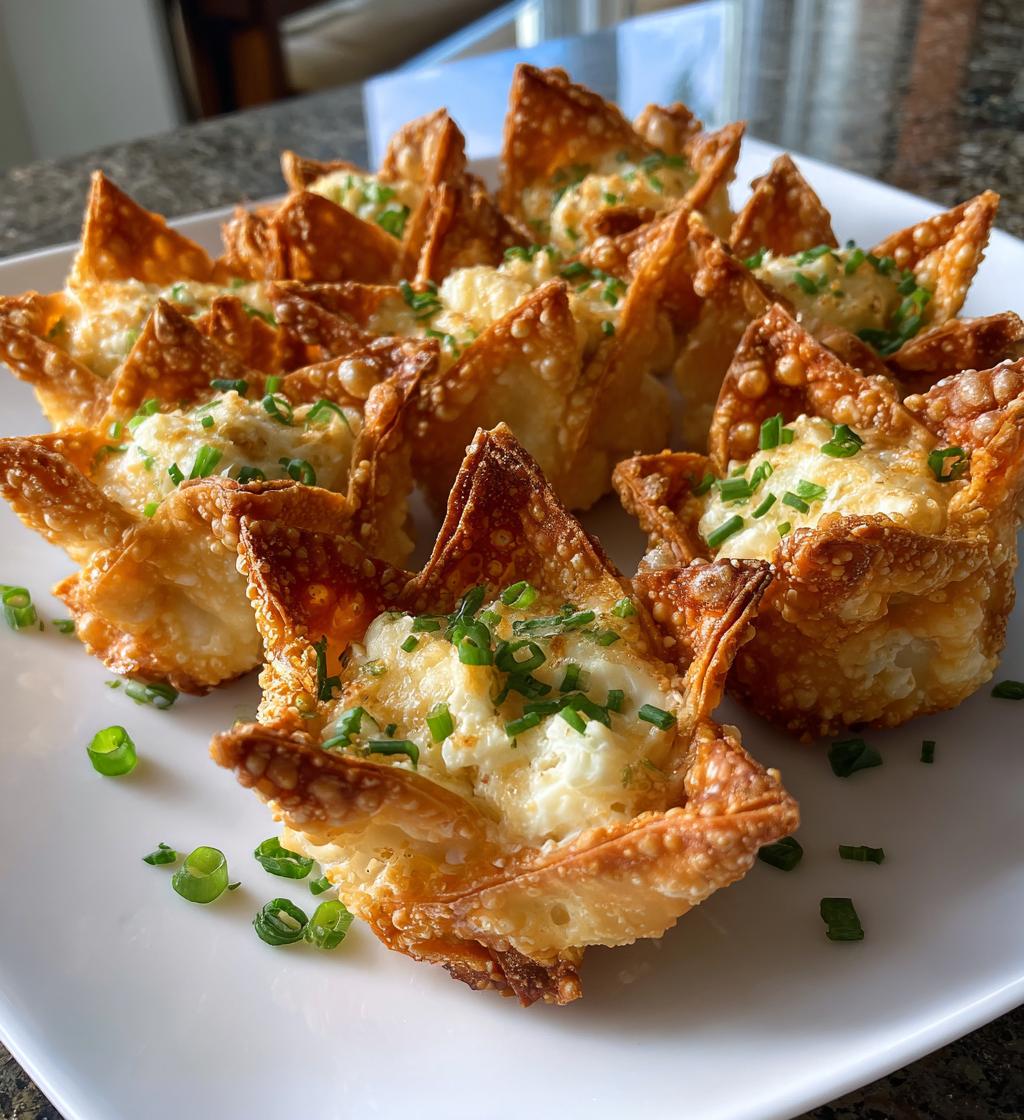 crab rangoon crab cream cheese filled crispy wontons - detail 1