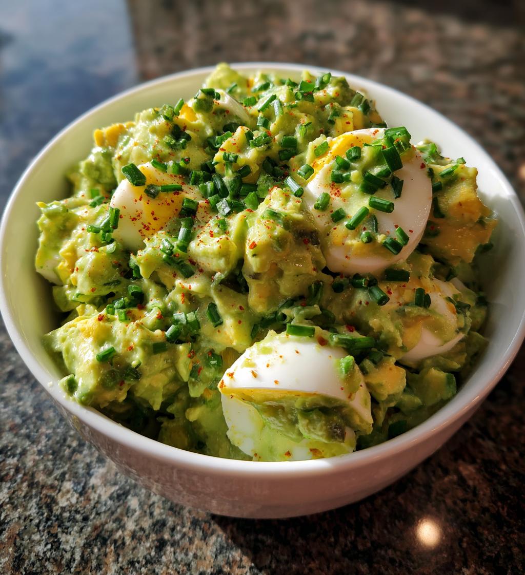 creamy avocado egg salad
