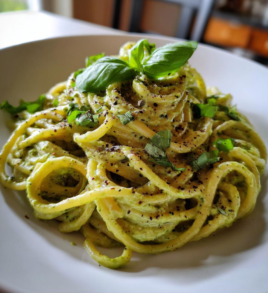 creamy avocado pasta - detail 1