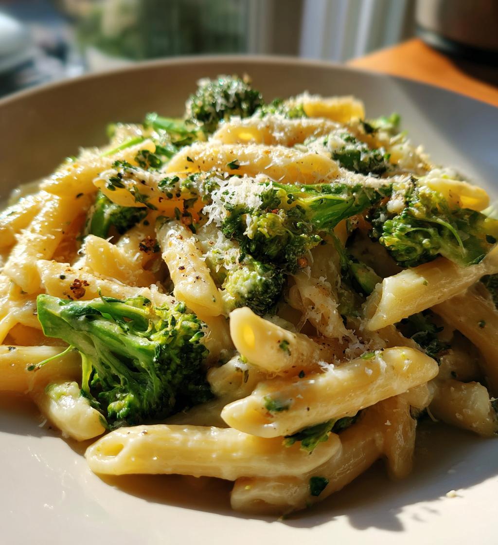 creamy broccoli pasta recipe - detail 1