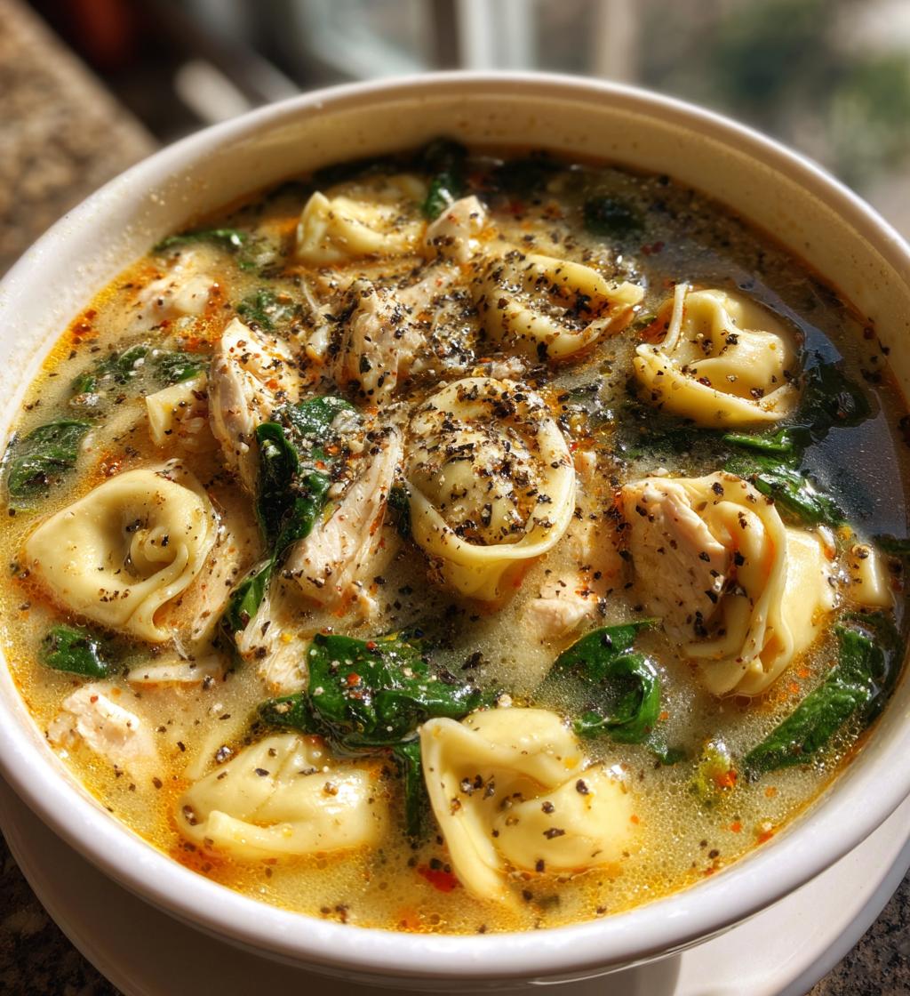 creamy chicken tortellini soup