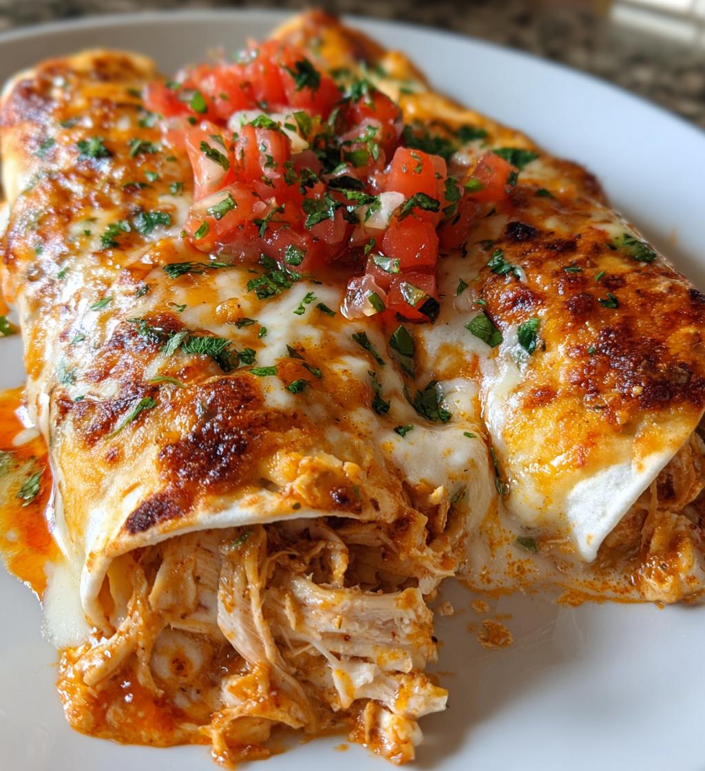 creamy chilli chicken enchiladas - detail 1