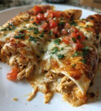 creamy chilli chicken enchiladas