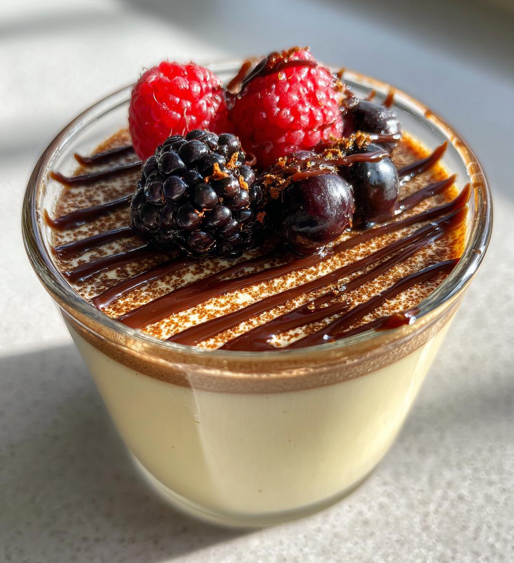 creamy coffee panna cotta - detail 1