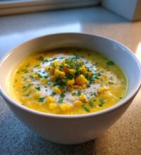 creamy corn soup a cozy and comforting delight