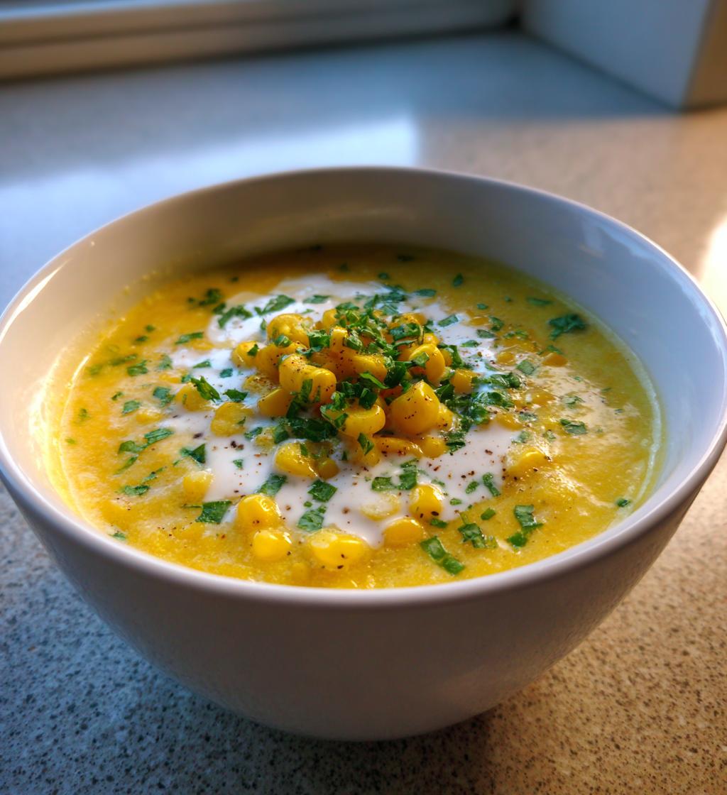 creamy corn soup a cozy and comforting delight