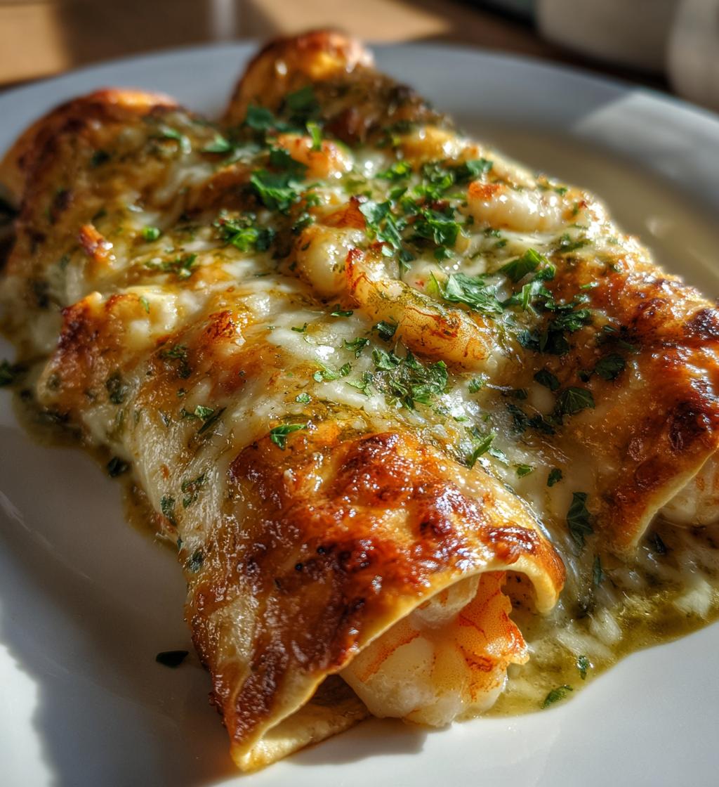 creamy shrimp enchiladas