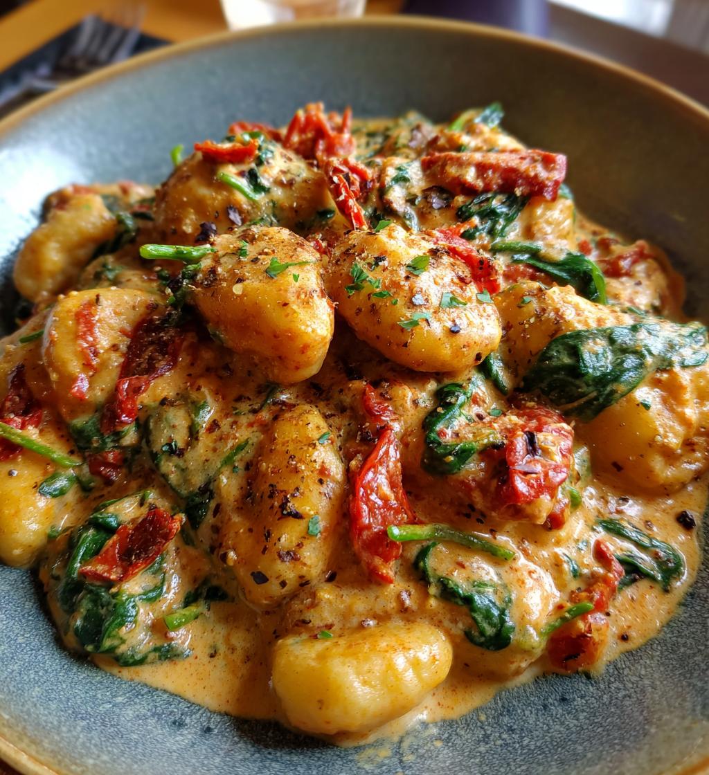 creamy tuscan marry me gnocchi