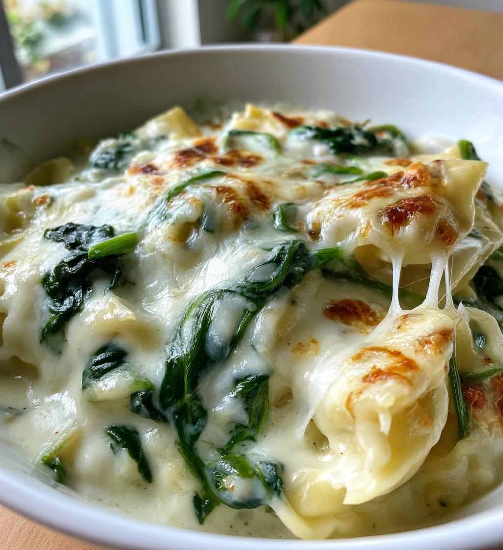 creamy white lasagna soup