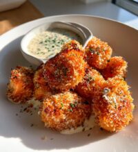 crispy bang bang salmon bites