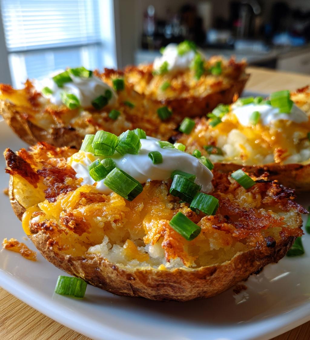 crispy oven baked potato skins - detail 1