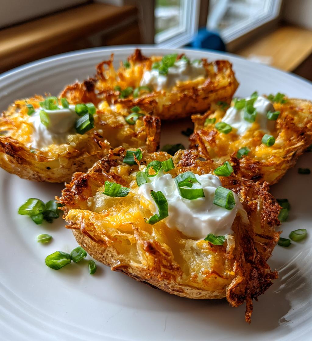 crispy oven baked potato skins