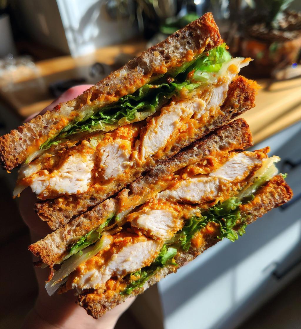 crunchy chicken romesco sandwich - detail 1